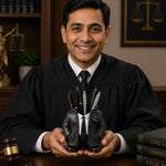 Personalized Advocate Coat Pen Stand with Custom Name | Unique Desk Organizer Gift for Lawyers, Judges & Legal Professionals | Love Craft Gifts™