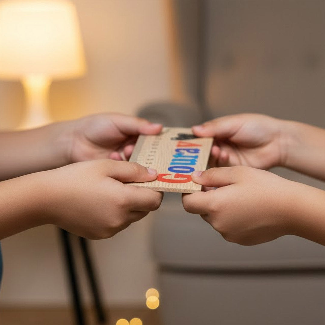 Personalized Name LED Wooden Ruler Lamp (15 cm) | Love Craft Gifts