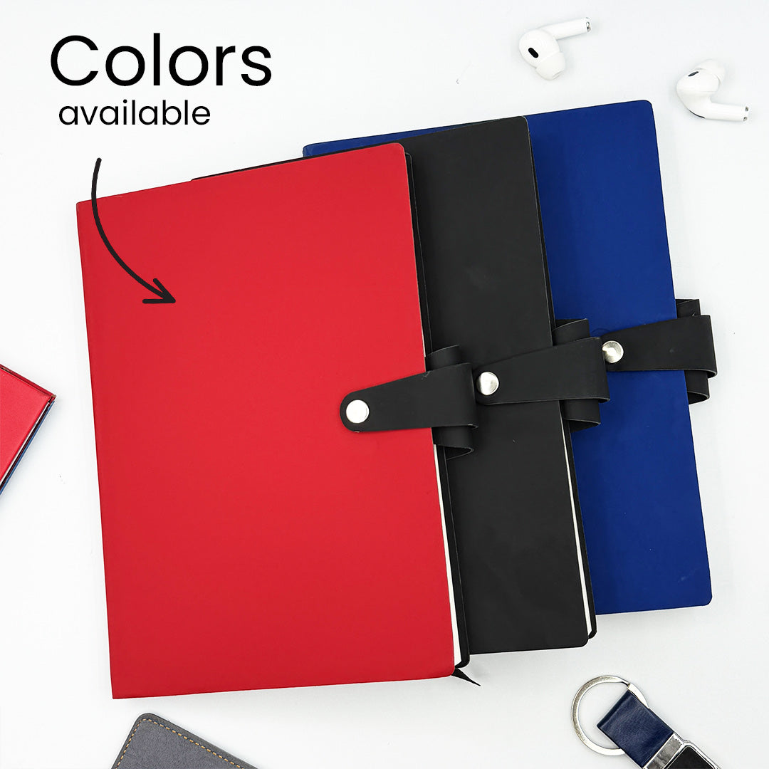 Personalized A5 PU Leather Notebook with Custom Name | Premium Executive Journal Gift for Professionals, Students & Corporate Gifting - 5.8x8.3" | Love Craft Gifts™