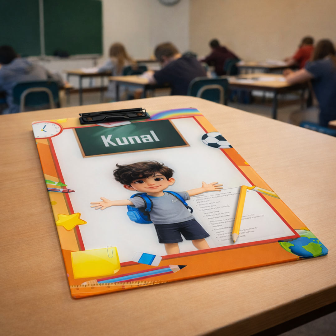 Personalized Kids Study Clipboard with Name & Photo | Love Craft Gifts