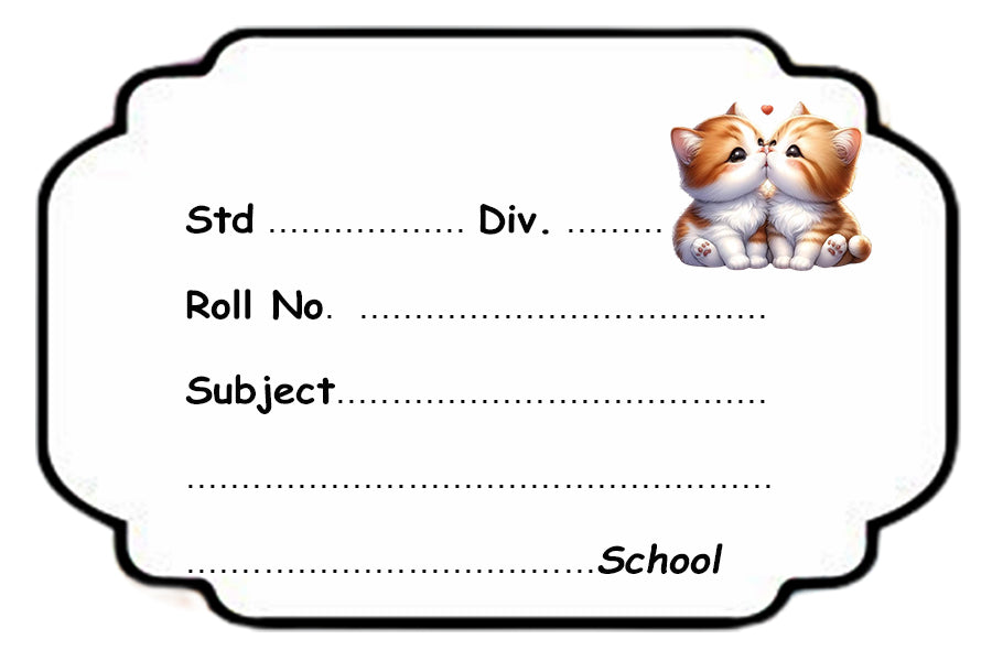 Cute Cat Name Slips