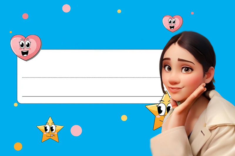 Cute Love Heart Name Slip 