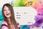 Cute School Girl Name Slip