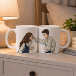 Cute Cartoon Couple Mug Set | Matching Coffee Mugs for Couples | Love Craft Gifts™