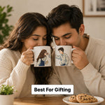 Cute Matching Mug Set for Couples | Premium Ceramic Coffee Mugs | Love Craft Gifts™