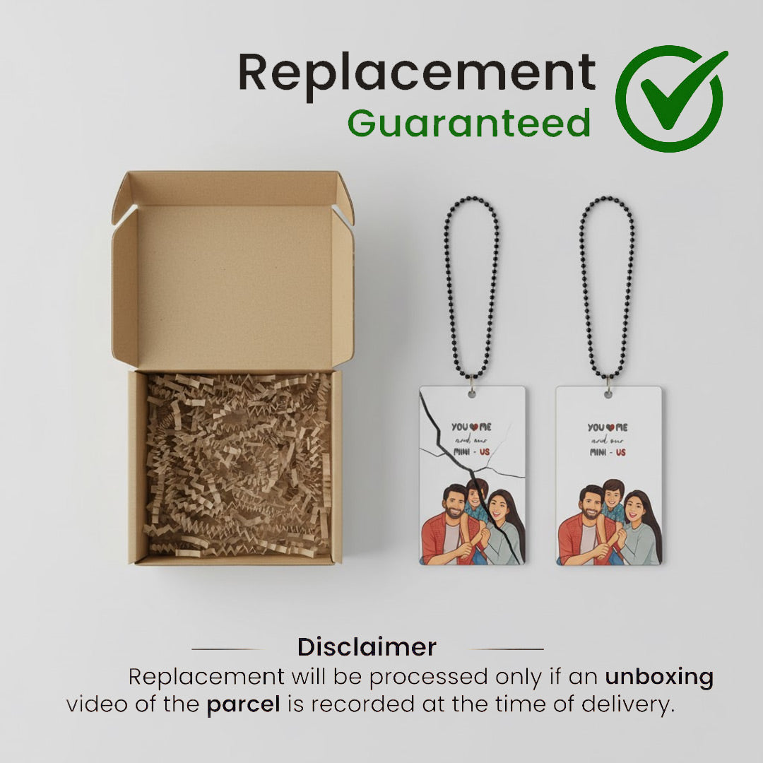 Family Portrait Car Hanger – 3.25×2 inch | Love Craft Gifts