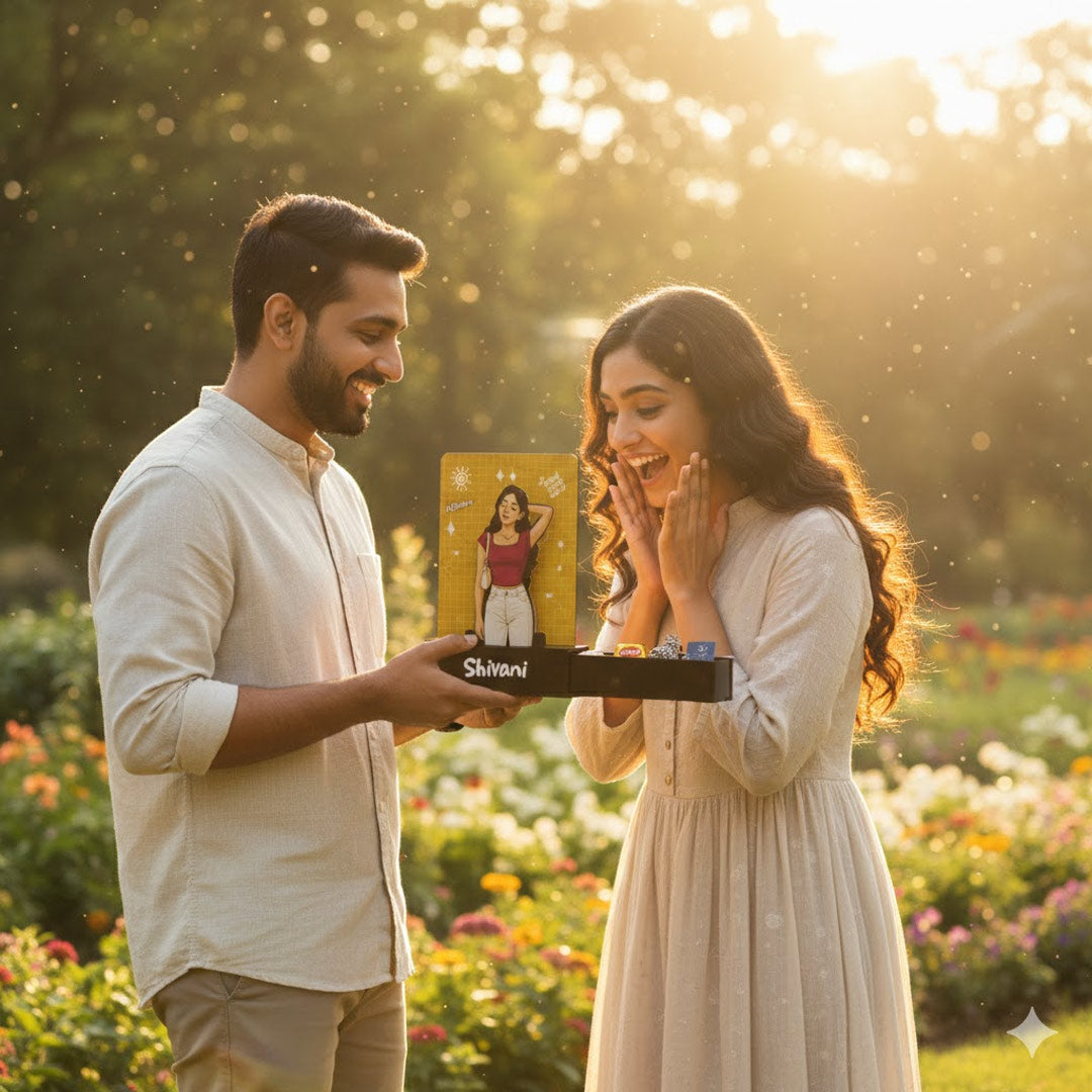 Personalized 5×8 Hidden Surprise Box with Custom Image & Name