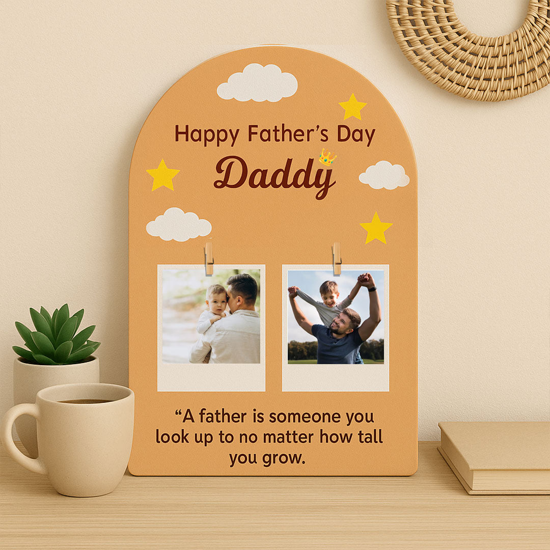 Father’s Day Wooden Clip Frame – “Daddy” Quote Design | Love Craft Gifts