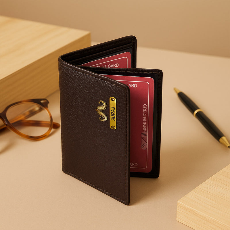 Personalized Men's Wallet – Custom Engraved Name Wallet with Charm | Love Craft Gifts
