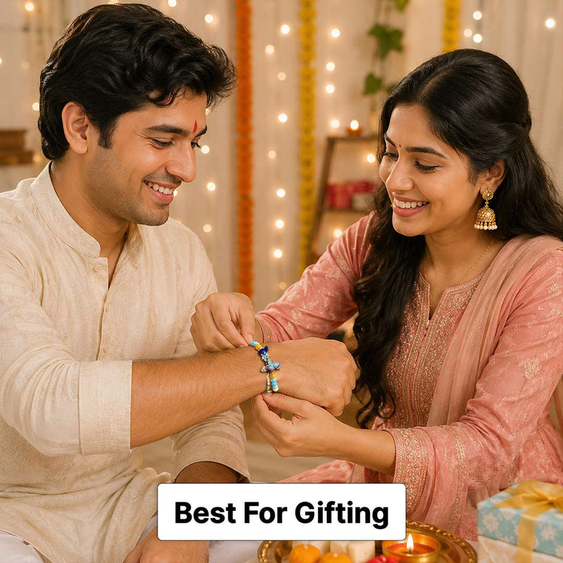 Designer Little Krishna Rakhi Premium Traditional Rakhi for Boys | Love Craft Gifts™