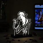 Shiv Parvati LED Car Dashboard Lamp – Premium Acrylic Mahadev Mata Parvati Dashboard Light for Car Interior Decor, Spiritual Gift for Home, Office & Vehicle | LoveCraftGifts™