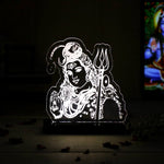 Lord Shiva LED Acrylic Lamp – Mahadev Divine Night Light for Home Temple, Spiritual Decor & Religious Gift | LoveCraftGifts™