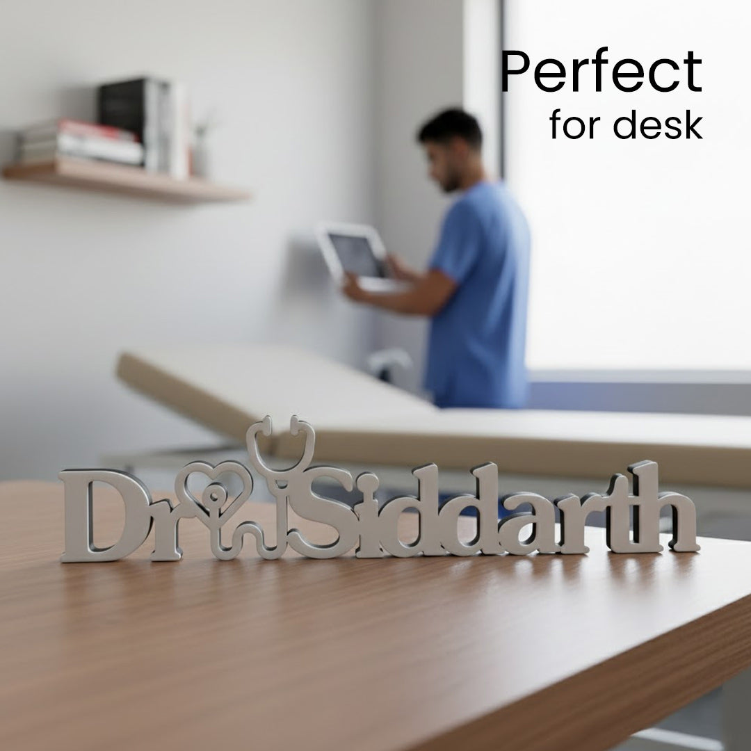 Personalized Doctor Name Desk Decor | Love Craft Gifts