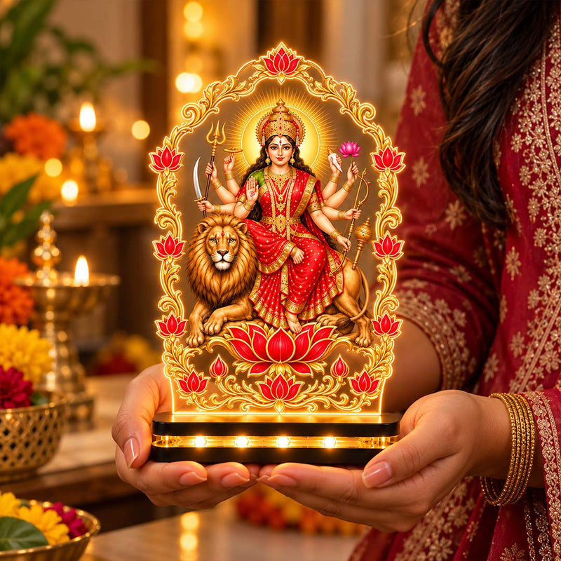 Durga Mata Lotus Light Décor | Love Craft Gifts™
