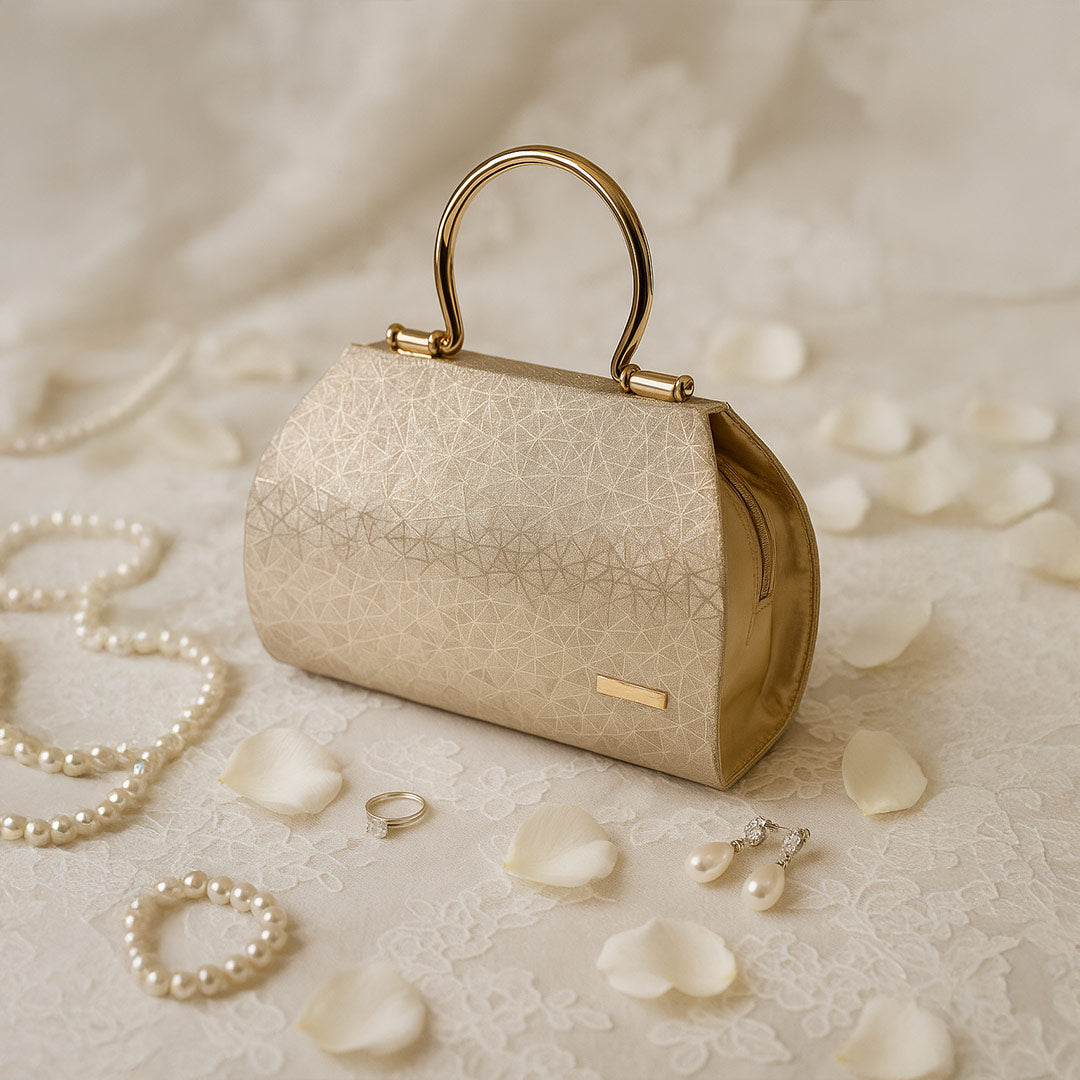 Luxury Champagne Gold Handbag for Women – Premium Party & Office Tote | Love Craft Gifts