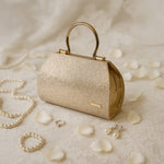 Luxury Champagne Gold Handbag for Women – Premium Party & Office Tote | Love Craft Gifts