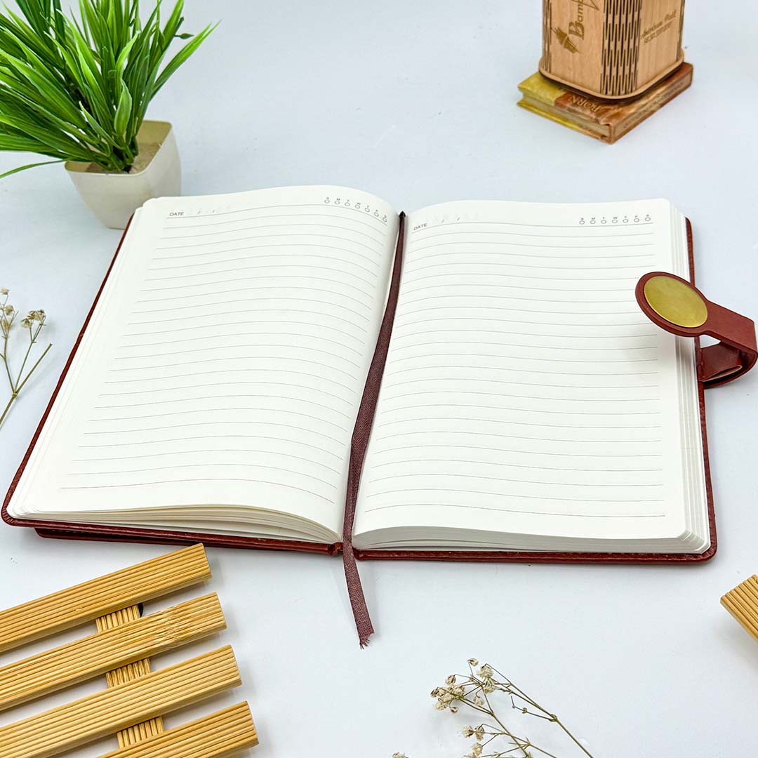 Personalized A4 Executive Diary with Custom Name & Logo | Premium Office Journal Gift for Professionals, Employees & Corporate Gifting - A4 | Love Craft Gifts™