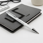 Personalized Premium White Pen with Name Engraving | Love Craft Gifts