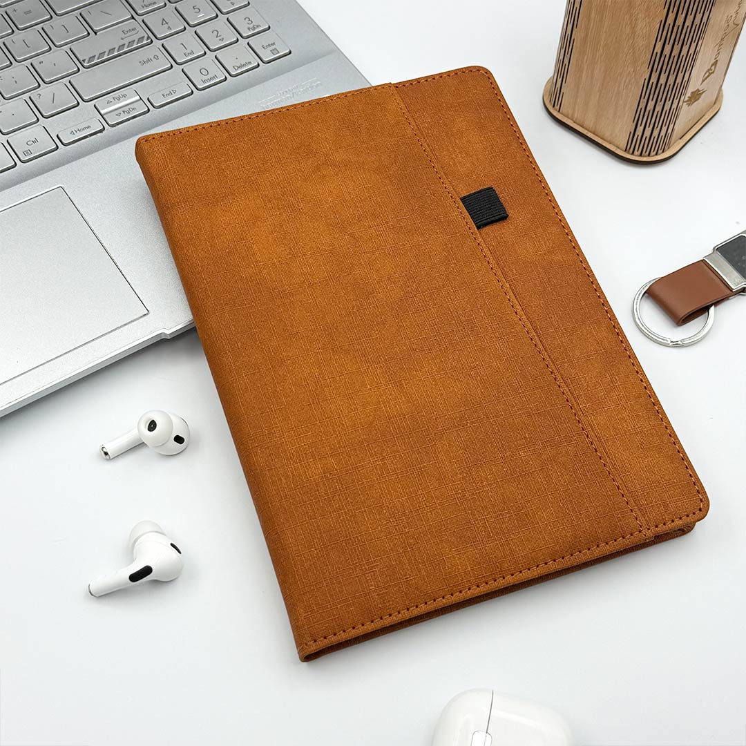 Personalized A5 PU Leather Executive Diary with Custom Name Plate | Premium Hardbound Journal Gift for Professionals, Students & Corporate Gifting - A5 | Love Craft Gifts™