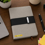 Personalized Premium Leatherette Diary with Custom Name | Professional Corporate Gift for Men & Women - 5.5x8.3" | Love Craft Gifts™
