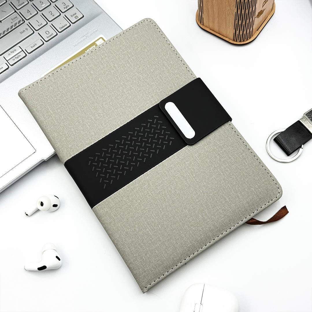 Personalized Premium Leatherette Diary with Custom Name | Professional Corporate Gift for Men & Women - 5.5x8.3" | Love Craft Gifts™