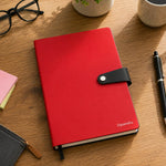 Personalized A5 PU Leather Notebook with Custom Name | Premium Executive Journal Gift for Professionals, Students & Corporate Gifting - 5.8x8.3" | Love Craft Gifts™