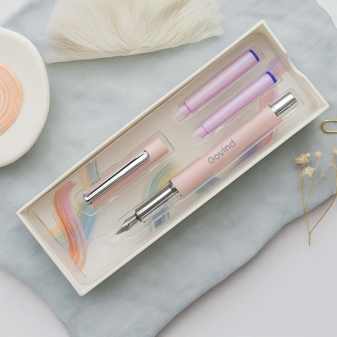 Personalized Fountain Pen Gift Set | Custom Name Engraved