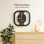 Personalized Wooden Round Wall Clock | Love Craft Gifts