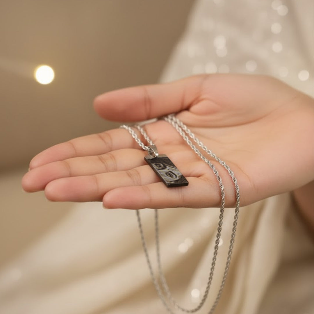 Personalized Eye Engraved Pendant Necklace | Love Craft Gifts