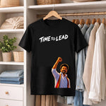 Time To Lead Vijay Leadership Graphic T-Shirt for Men & Women | Tamil Pride Political Streetwear Fan Tee - Black | Available in S, M, L, XL & XXL | Love Craft Gifts™