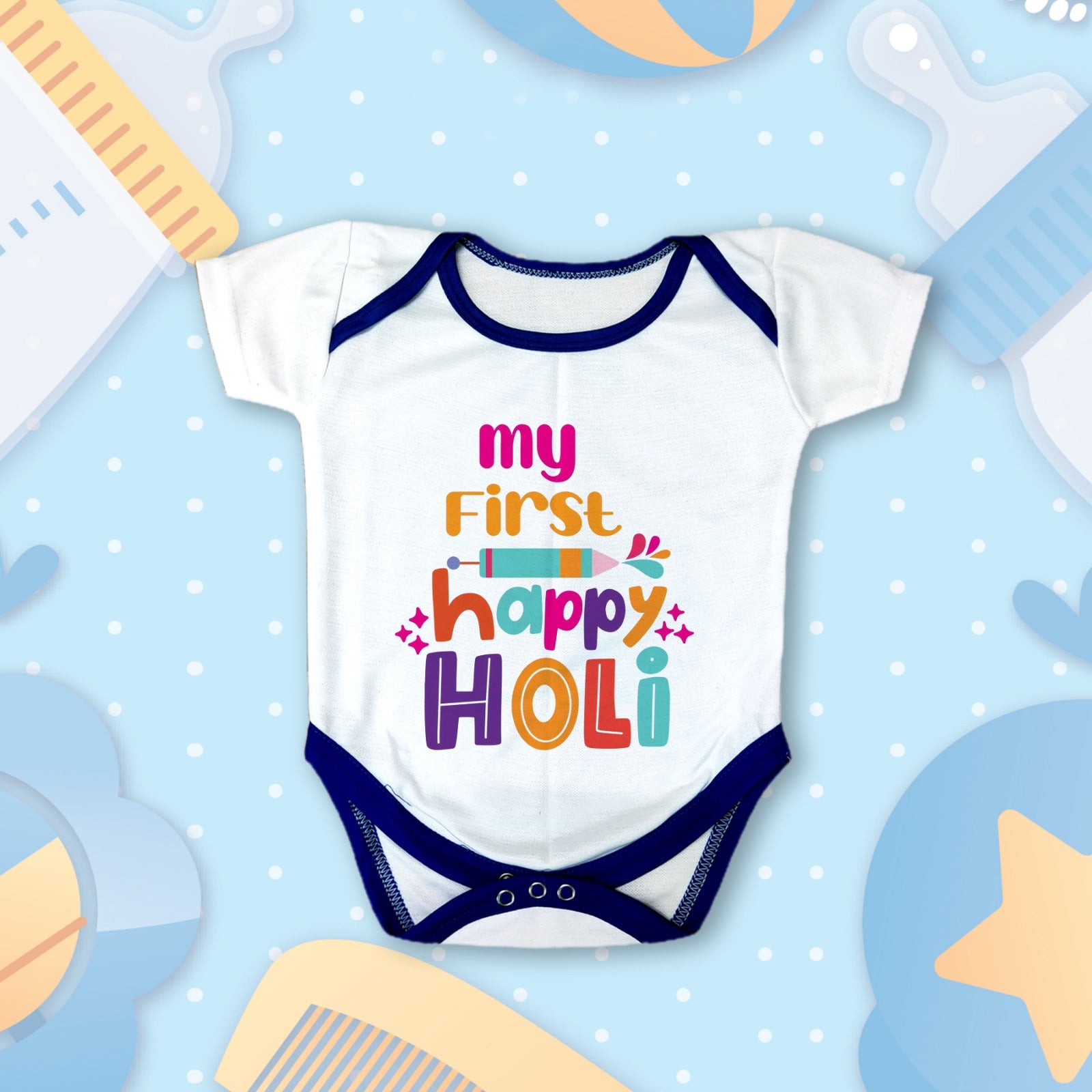 First Holi T-shirts For Kids