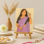 Personalized Dry Fruit Gift Box with Sipper, Jewelry Case & Flat Portrait Illustration | Love Craft Gifts