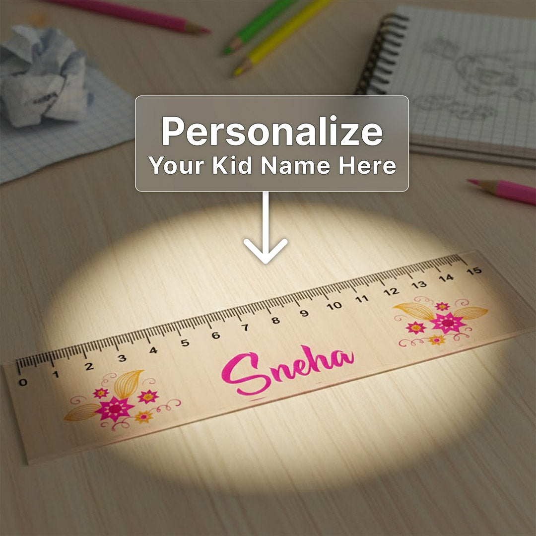 Personalized Blossom Acrylic Name Scale | 15 cm | Love Craft Gifts