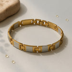 Dual-Tone Gold & Silver Personalized Bracelet | Love Craft Gifts
