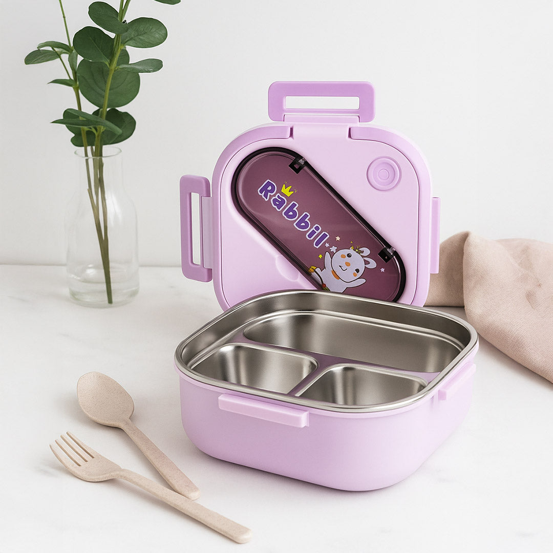 Personalized Stainless Steel Lunchbox with Character Design | Dinosaur, Rabbit, Unicorn | Love Craft Gifts