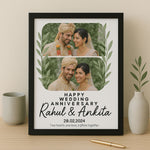 Wedding Anniversary Photo Frame – Personalized Gift with Name & Date | Love Craft Gifts
