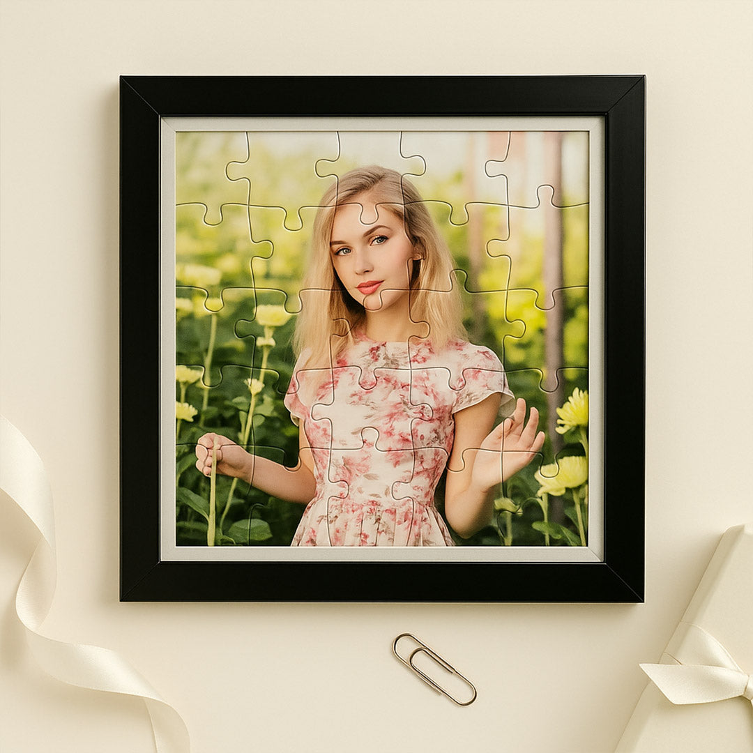 Personalized Acrylic Puzzle Photo Frame | Custom Picture Wall Art | Love Craft Gifts