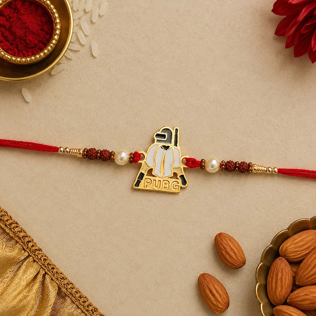 Gaming Helmet Rakhi for Brother Premium PUBG Theme Raksha Bandhan Gift | Love Craft Gifts™