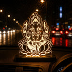 Lord Ganesha LED Acrylic Lamp – Ganpati Bappa Night Light for Home Temple, Spiritual Decor & Religious Gift | LoveCraftGifts™