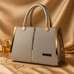 Premium Women’s Handbag – Gold & Champagne Finish | Luxury Everyday Tote