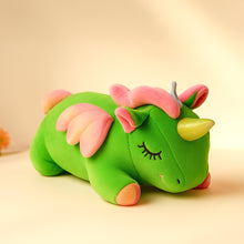 Green Unicorn Plush Toy