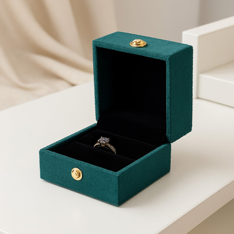  Personalized Velvet Ring Box with Name | Love Craft Gifts
