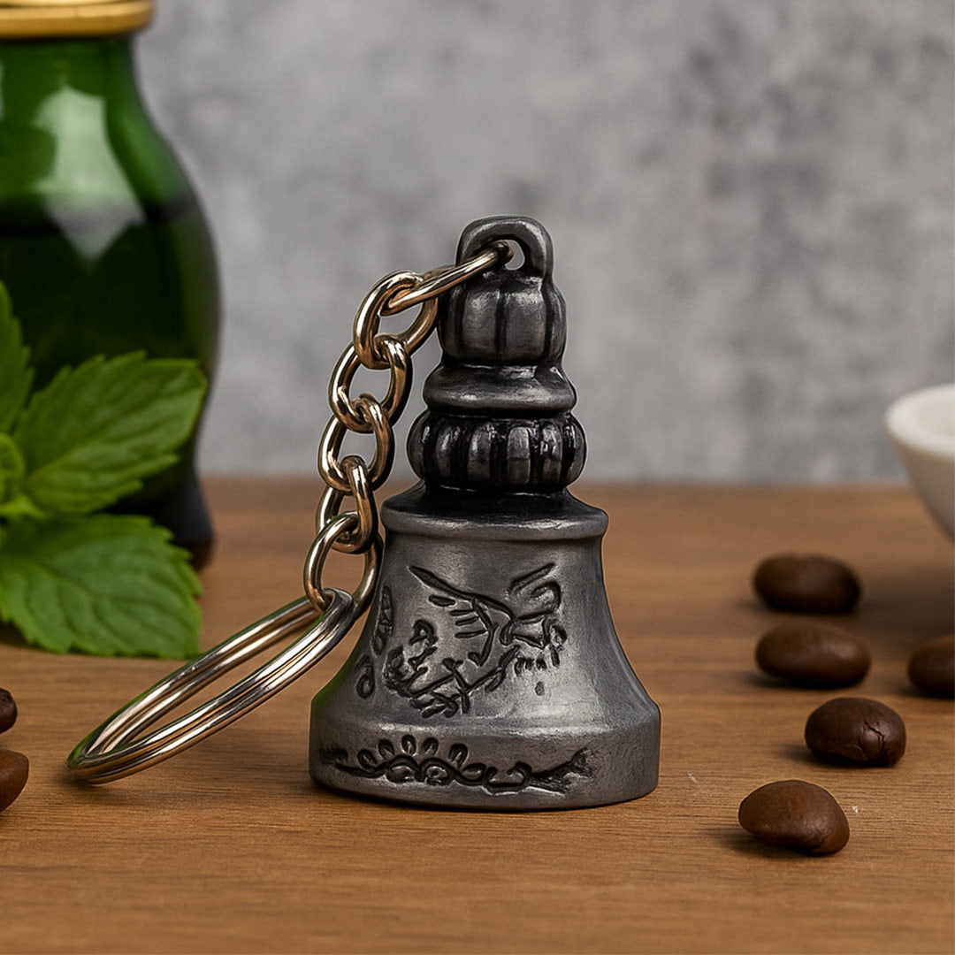 Guardian Bell Keychain – Antique Protection Charm | Love Craft Gifts