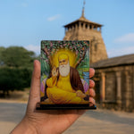 Guru Nanak Dev Ji Acrylic Car Dashboard Frame – UV Printed 4×6 Inch Spiritual Dashboard Decor