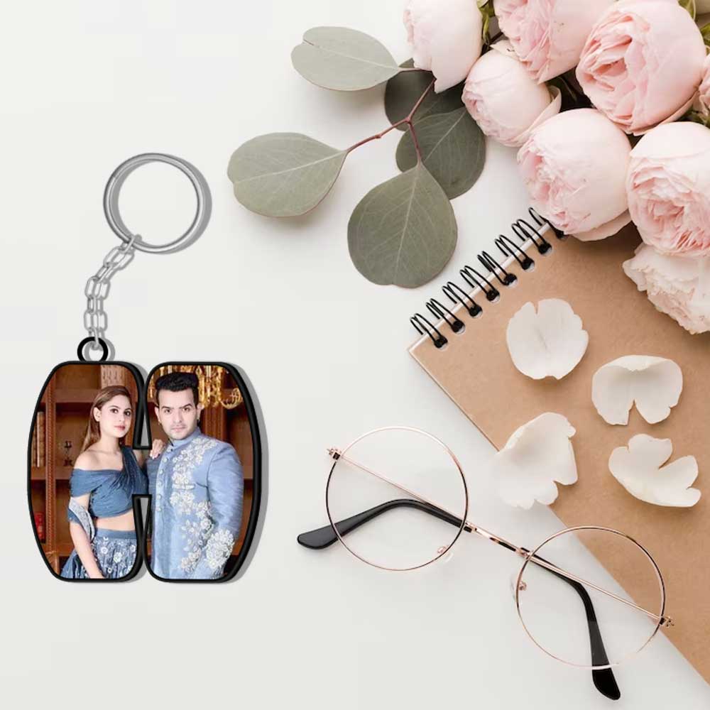 Alphabet Shape-Photo Printed Keychain | Love Craft Gifts - love craft gift