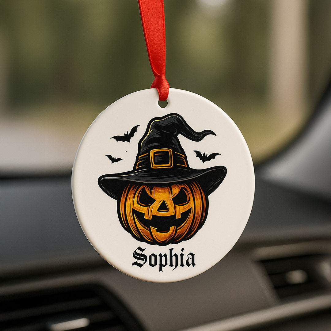 Hallowen Special Name Car Hanger| Love Craft Gifts