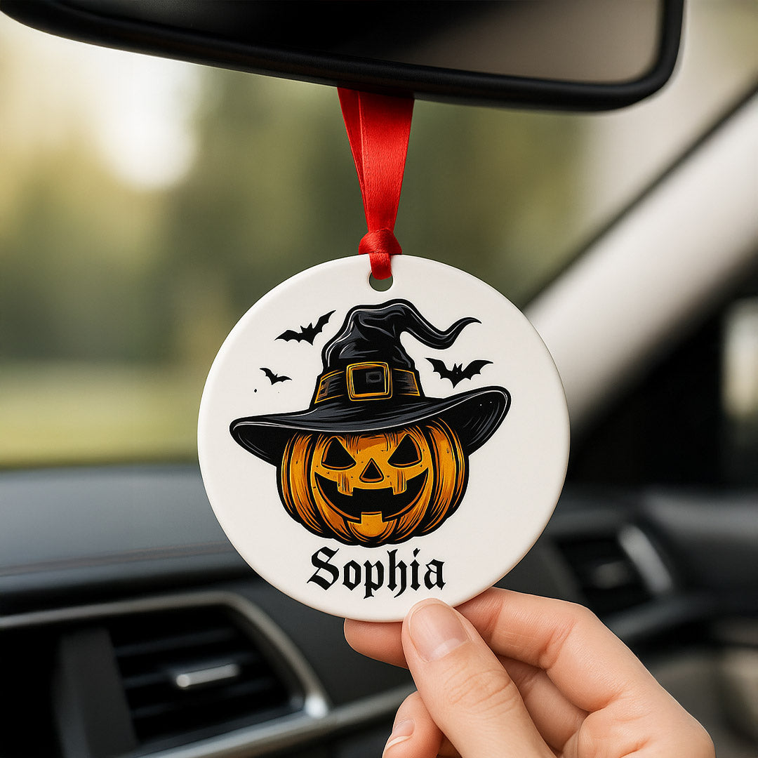 Hallowen Special Name Car Hanger| Love Craft Gifts