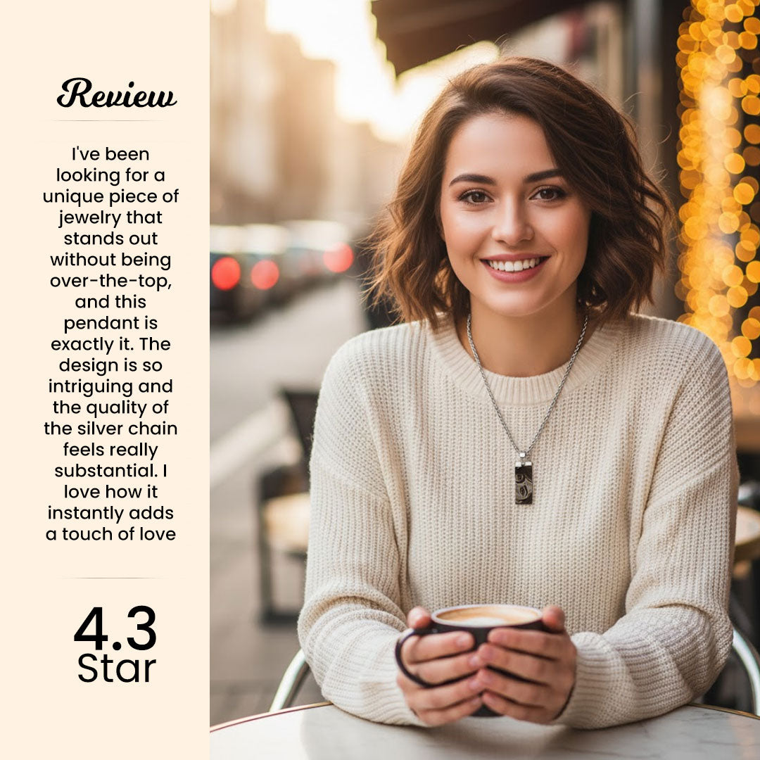 Personalized Eye Engraved Pendant Necklace | Love Craft Gifts