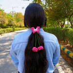 Handmade Crochet Cherry Scrunchie | Cute Hair Accessory for Girls | Love Craft Gifts™