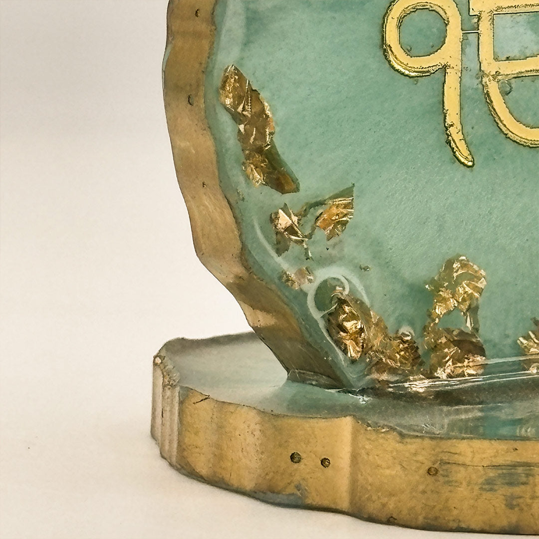 3-Inch Turquoise Resin Ek Onkar Frame | Love Craft Gifts